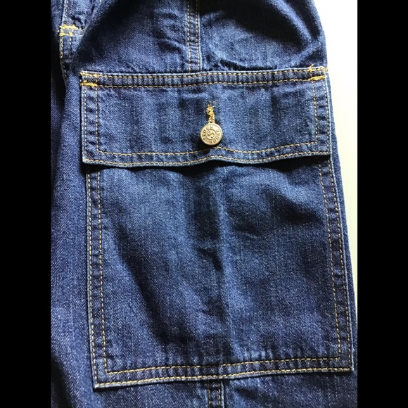 Vintage 1990s/Y2K Maxi Denim Cargo Skirt - Picture 4 of 12